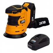 JCB 18V Cordless Orbital Sander 125mm with 2Ah Battery and Fast Charger - 21-18OS-2X